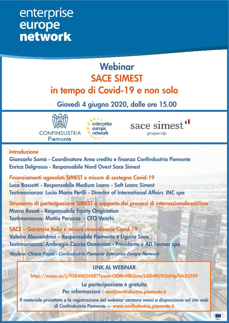 Webinar SACE SIMEST 4 giugno 2020