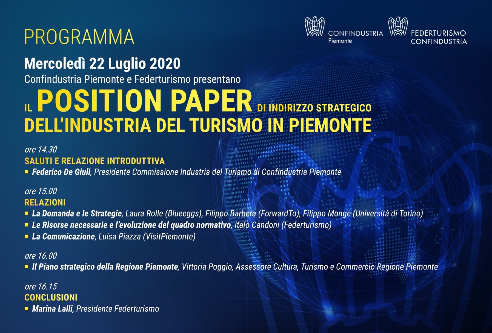 Programma Turismo 22luglio